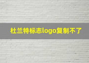 杜兰特标志logo复制不了