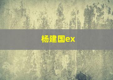 杨建国ex