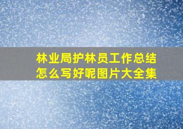 林业局护林员工作总结怎么写好呢图片大全集