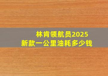 林肯领航员2025新款一公里油耗多少钱