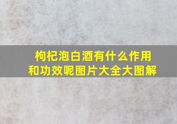 枸杞泡白酒有什么作用和功效呢图片大全大图解