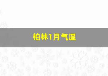 柏林1月气温