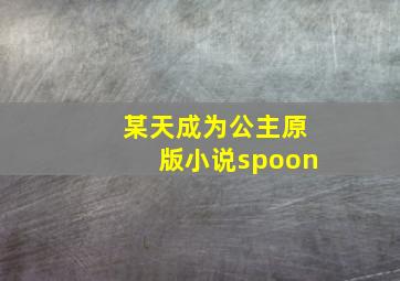 某天成为公主原版小说spoon