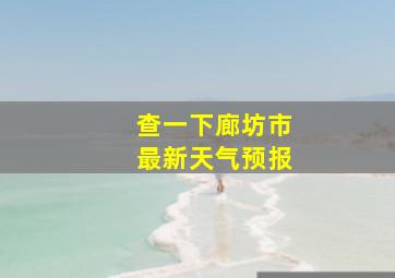 查一下廊坊市最新天气预报