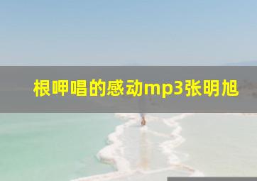 根呷唱的感动mp3张明旭