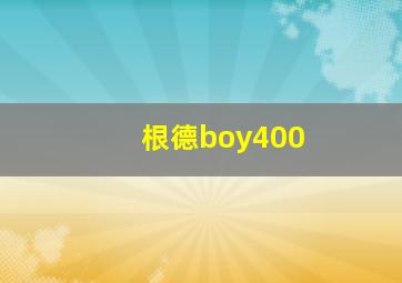 根德boy400