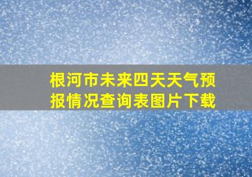 根河市未来四天天气预报情况查询表图片下载