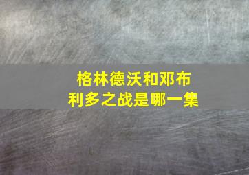 格林德沃和邓布利多之战是哪一集