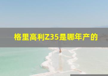 格里高利Z35是哪年产的