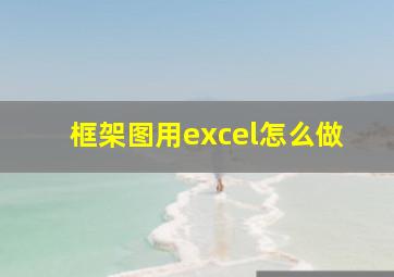 框架图用excel怎么做