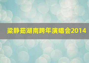 梁静茹湖南跨年演唱会2014