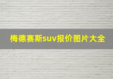 梅德赛斯suv报价图片大全