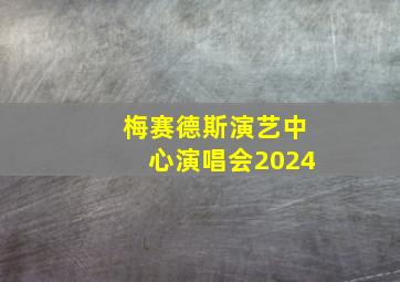 梅赛德斯演艺中心演唱会2024