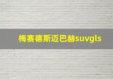 梅赛德斯迈巴赫suvgls