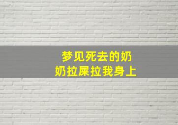 梦见死去的奶奶拉屎拉我身上