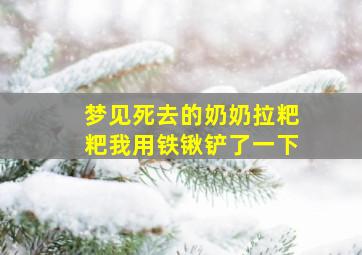 梦见死去的奶奶拉粑粑我用铁锹铲了一下