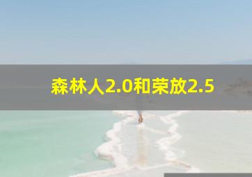 森林人2.0和荣放2.5