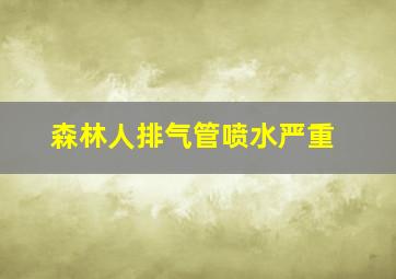 森林人排气管喷水严重