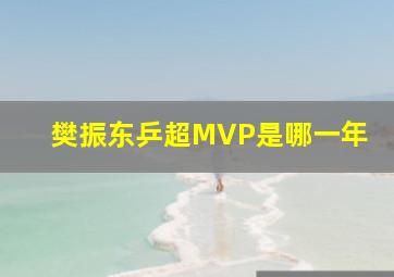 樊振东乒超MVP是哪一年