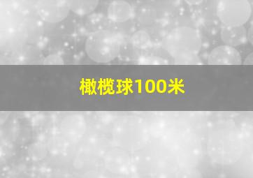 橄榄球100米