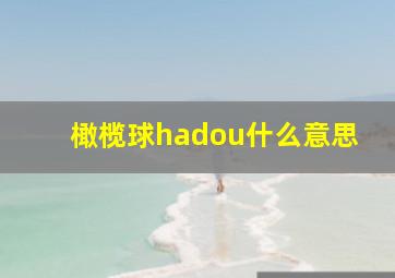 橄榄球hadou什么意思