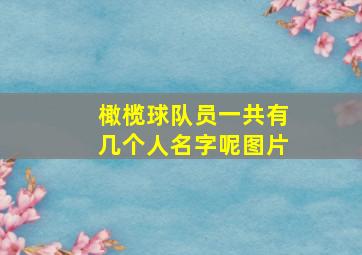 橄榄球队员一共有几个人名字呢图片