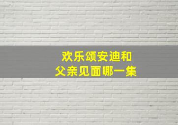 欢乐颂安迪和父亲见面哪一集