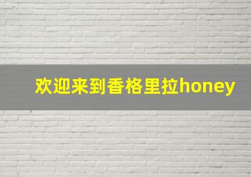 欢迎来到香格里拉honey