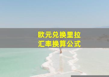 欧元兑换里拉汇率换算公式