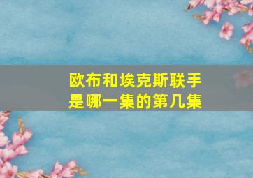 欧布和埃克斯联手是哪一集的第几集