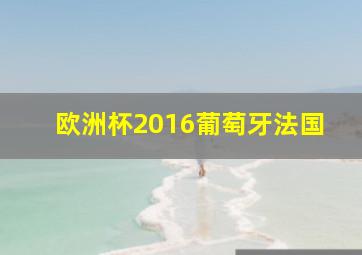 欧洲杯2016葡萄牙法国