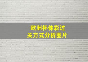 欧洲杯体彩过关方式分析图片