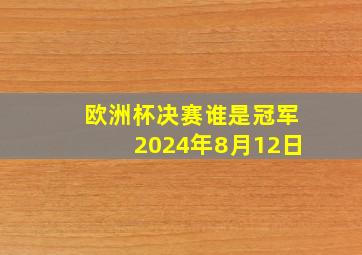 欧洲杯决赛谁是冠军2024年8月12日