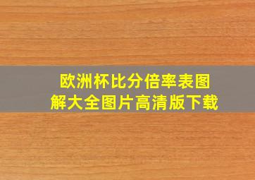 欧洲杯比分倍率表图解大全图片高清版下载