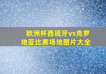 欧洲杯西班牙vs克罗地亚比赛场地图片大全