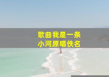 歌曲我是一条小河原唱佚名