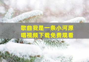 歌曲我是一条小河原唱视频下载免费观看