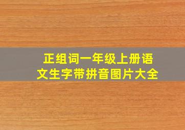 正组词一年级上册语文生字带拼音图片大全