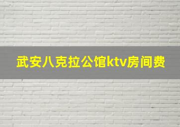 武安八克拉公馆ktv房间费