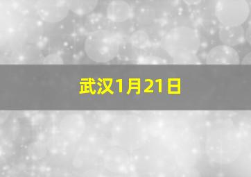 武汉1月21日