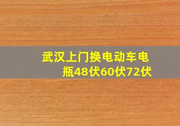 武汉上门换电动车电瓶48伏60伏72伏