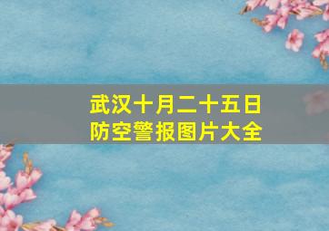 武汉十月二十五日防空警报图片大全