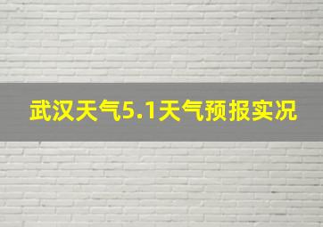 武汉天气5.1天气预报实况