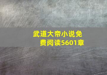 武道大帝小说免费阅读5601章