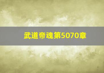 武道帝魂第5070章