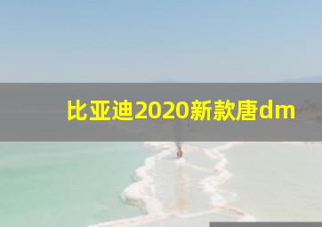 比亚迪2020新款唐dm