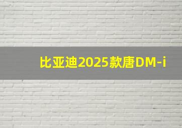 比亚迪2025款唐DM-i