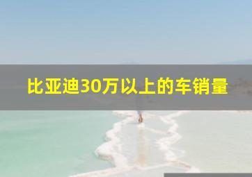 比亚迪30万以上的车销量