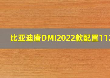 比亚迪唐DMI2022款配置112km