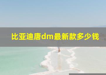 比亚迪唐dm最新款多少钱